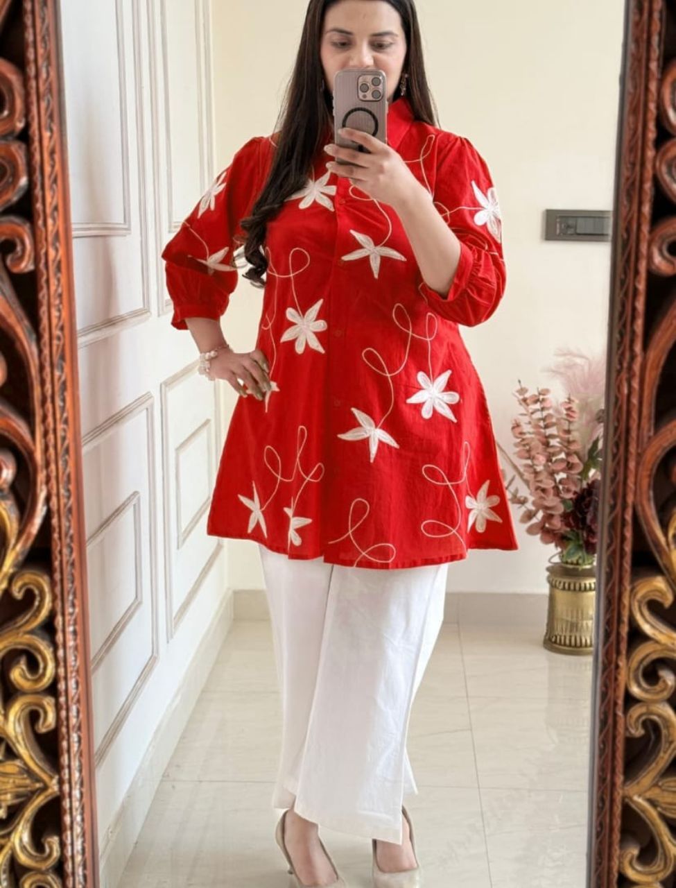 Elegant Designer Embroidered Co-ord Set