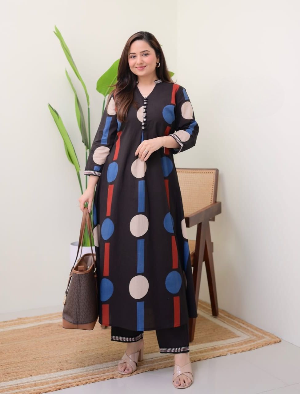 Elegant Black Embroidered Co-ord Set