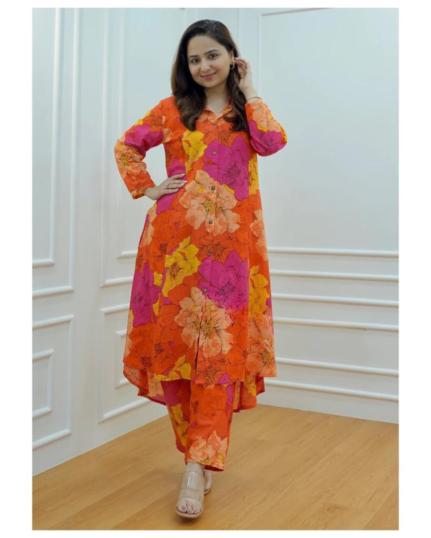 Beautiful Floral Pattern Coord Set