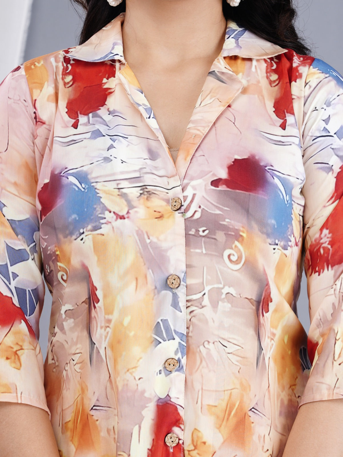 Designer Printed Muslin co-ord Set