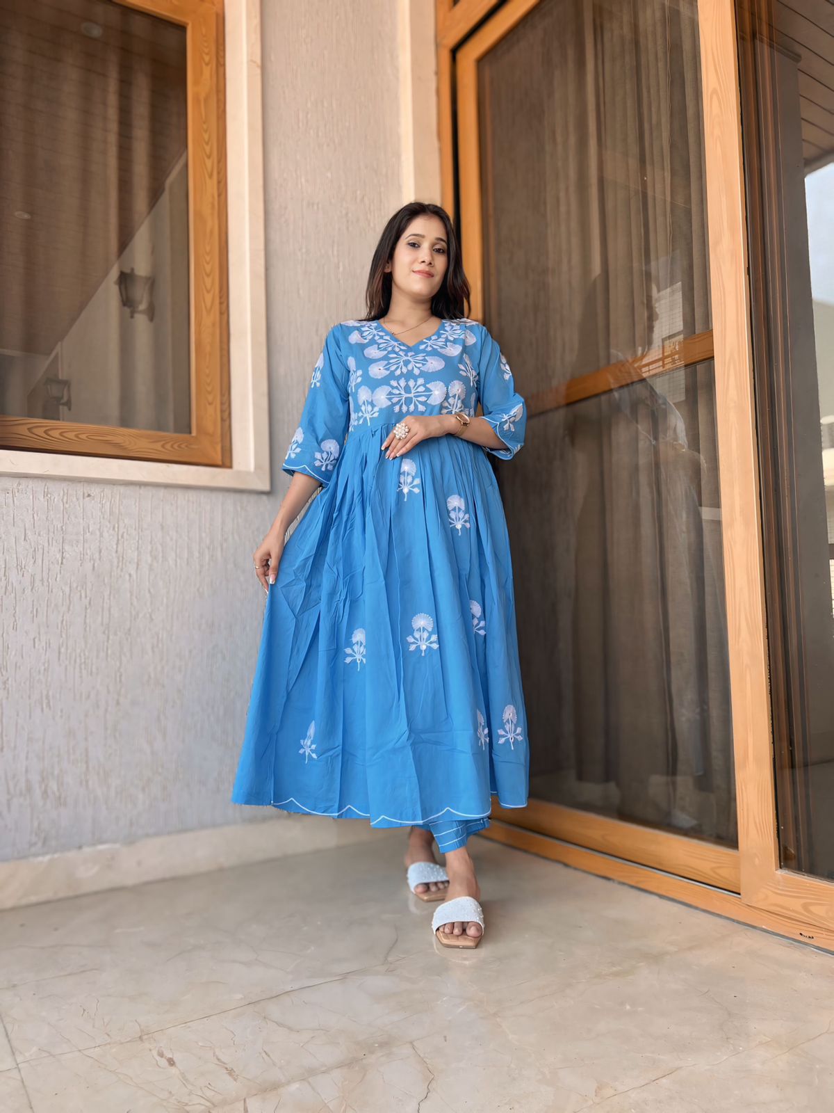 Designer Floral Embroidered Co-ord Set