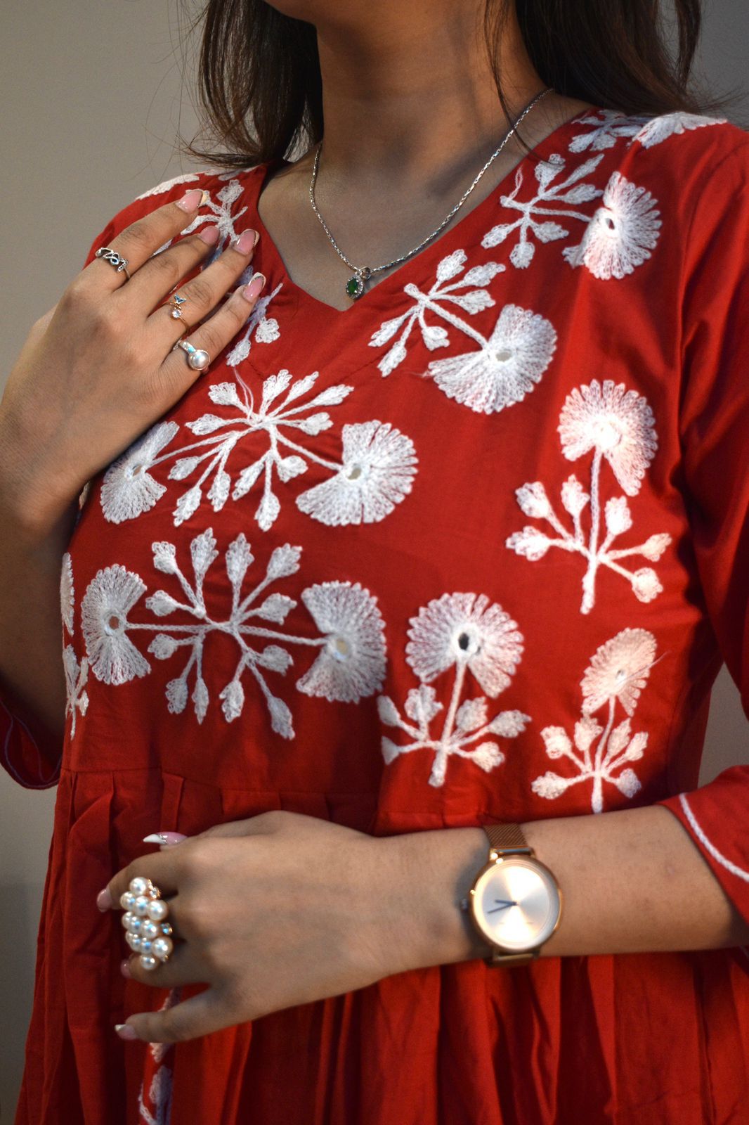 Designer Floral Embroidered Co-ord Set