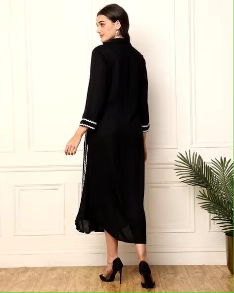 Designer A-Line Midi Dress