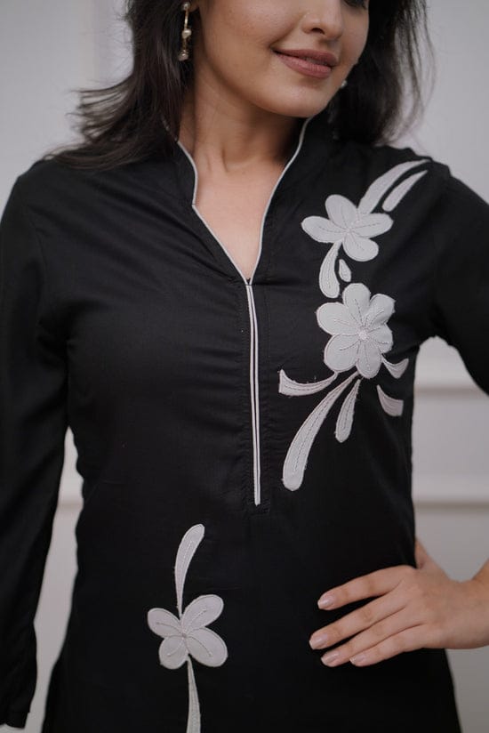 Classy Floral Embroidered Co-ord Set