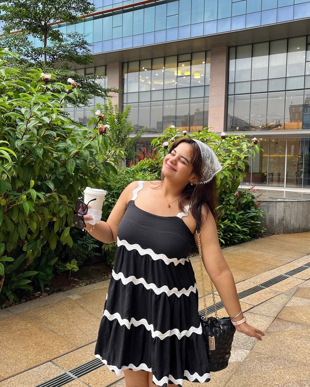 Designer Black Mini Midi Dress