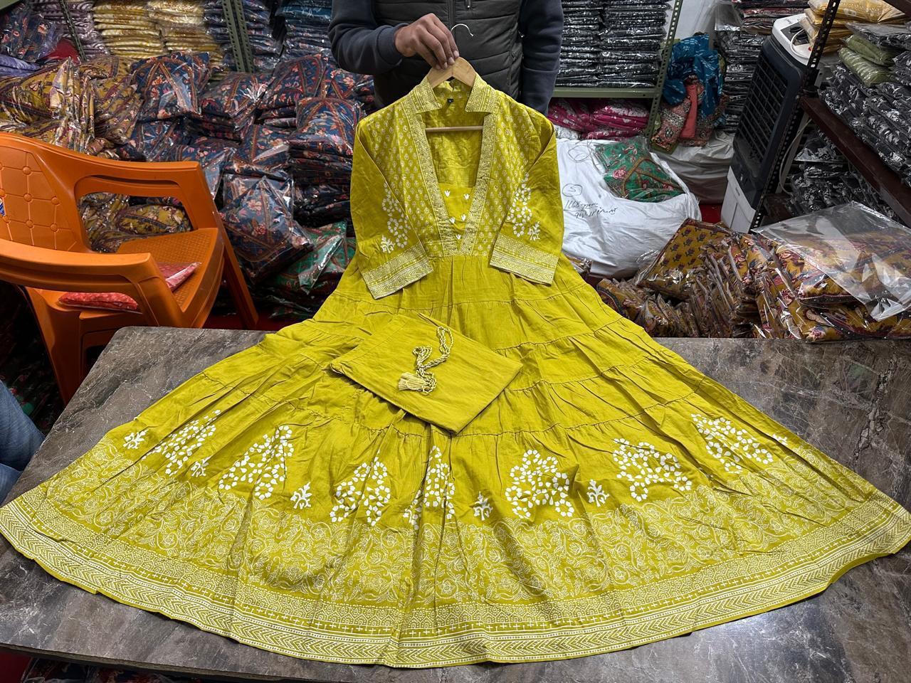 Designer Anarkali Printed Co-ord Set