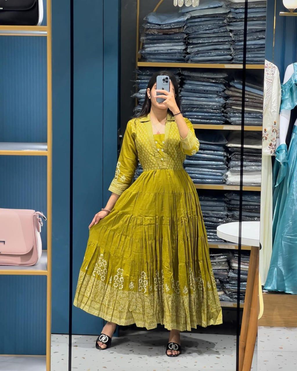 Designer Anarkali Printed Co-ord Set