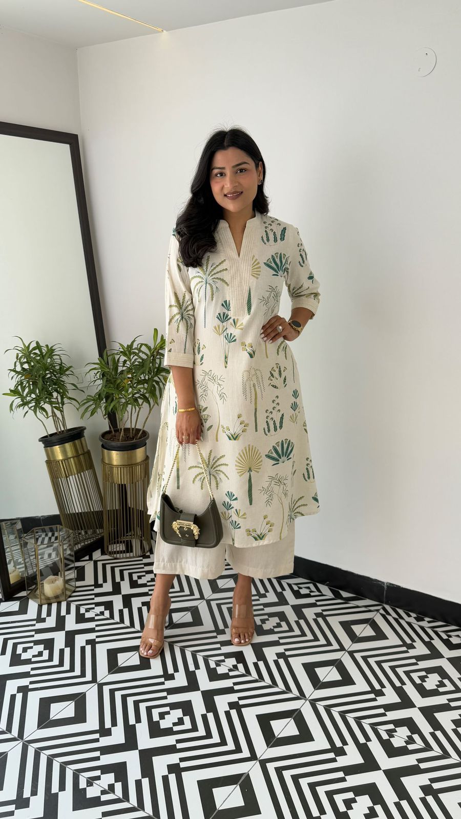 Elegant Classy Printed Co-ord Set