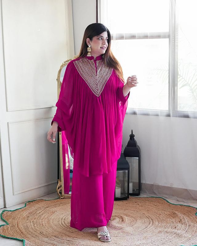 Classic Embroidered Kaftan Co-ord Set