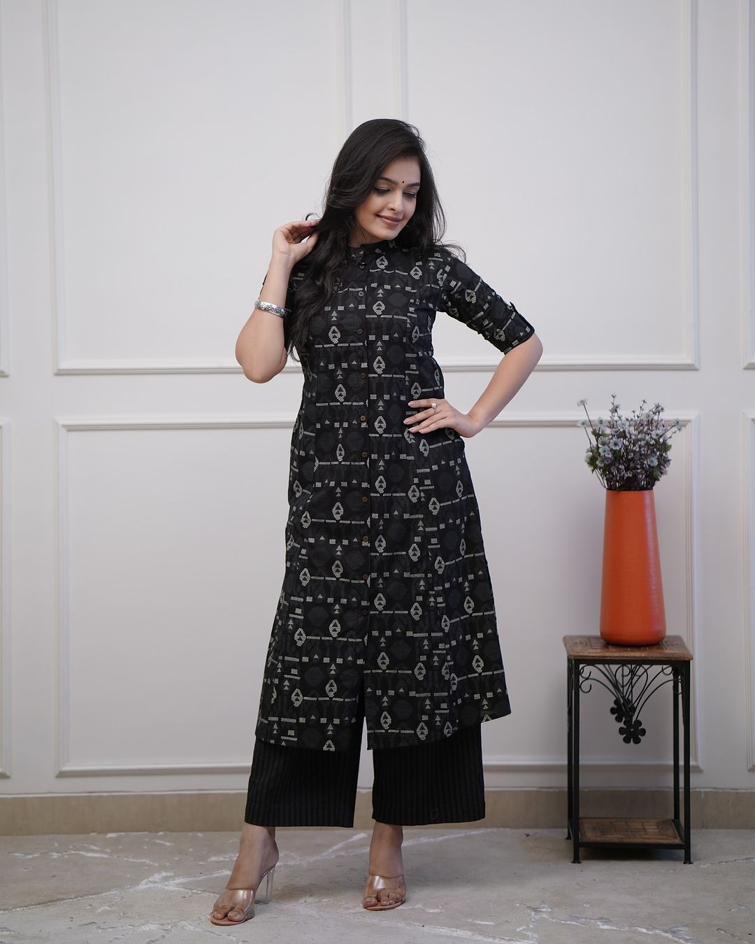 Designer Straight Embroidered Co-ord Set