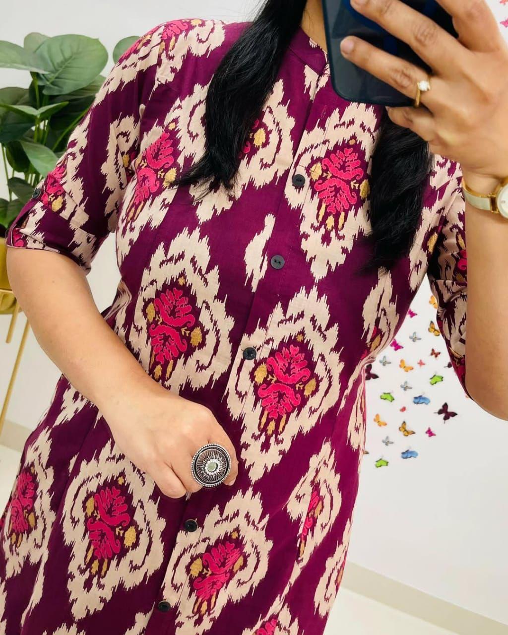 Elegant Classic Embroidered Co-ord Set