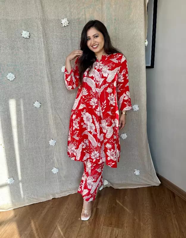 Designer Floral Printed Co-ord Set