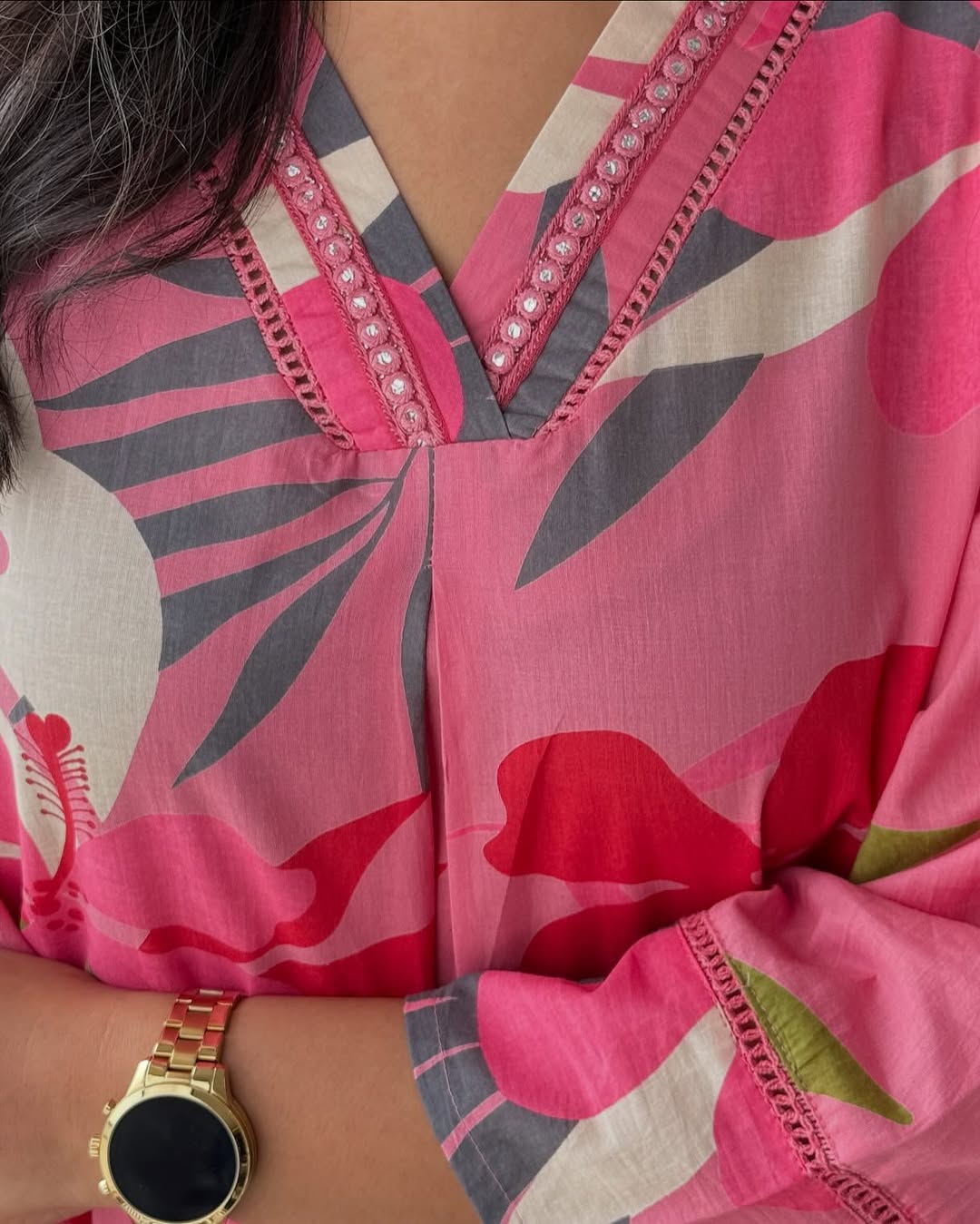 Designer Multicolor Embroidered Co-ord Set