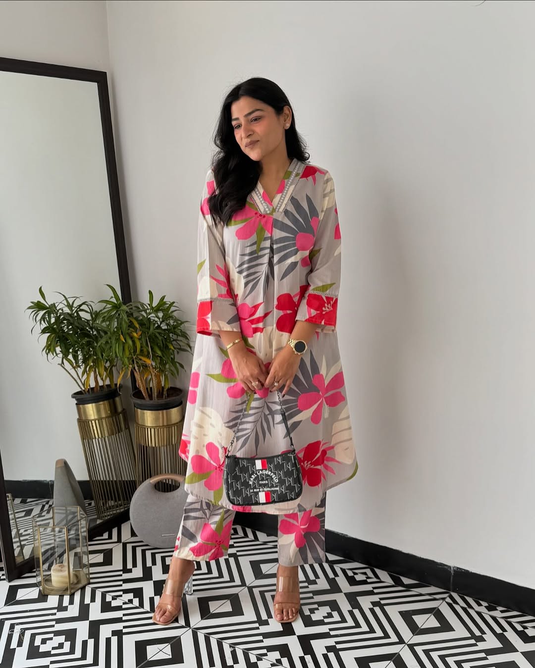 Designer Multicolor Embroidered Co-ord Set