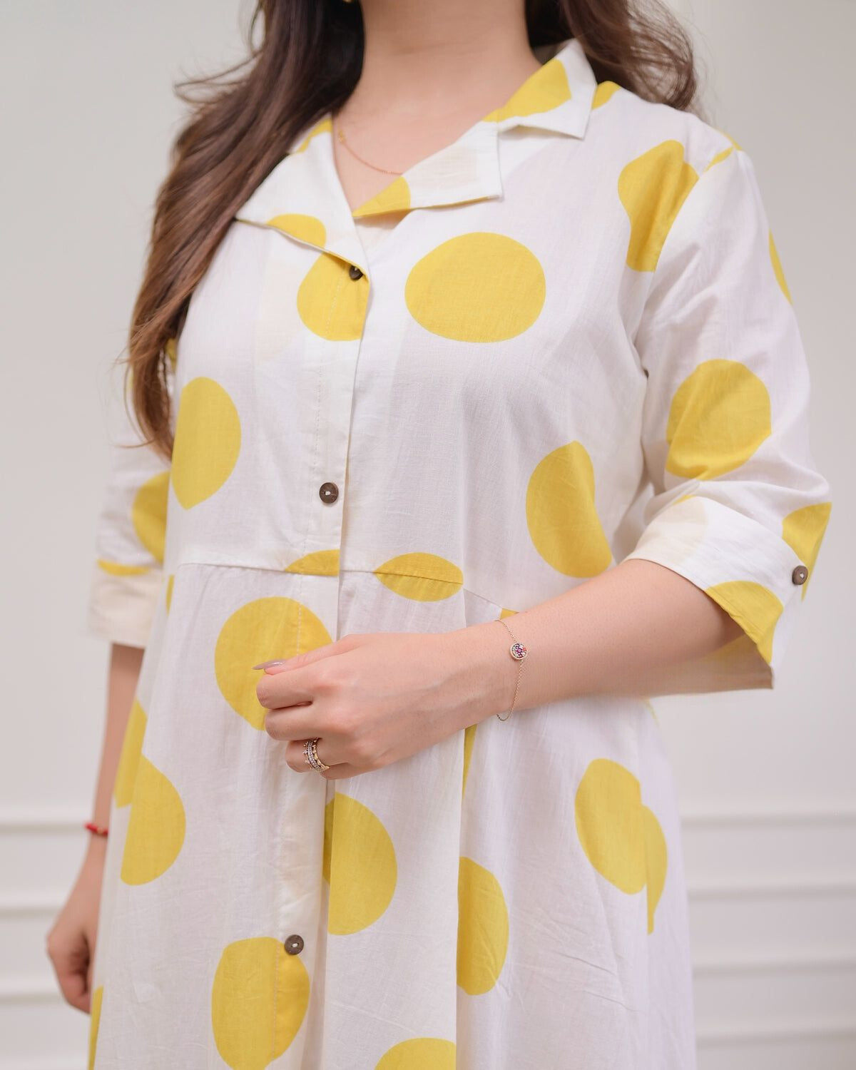 Light Polka Dots Cotton Dress