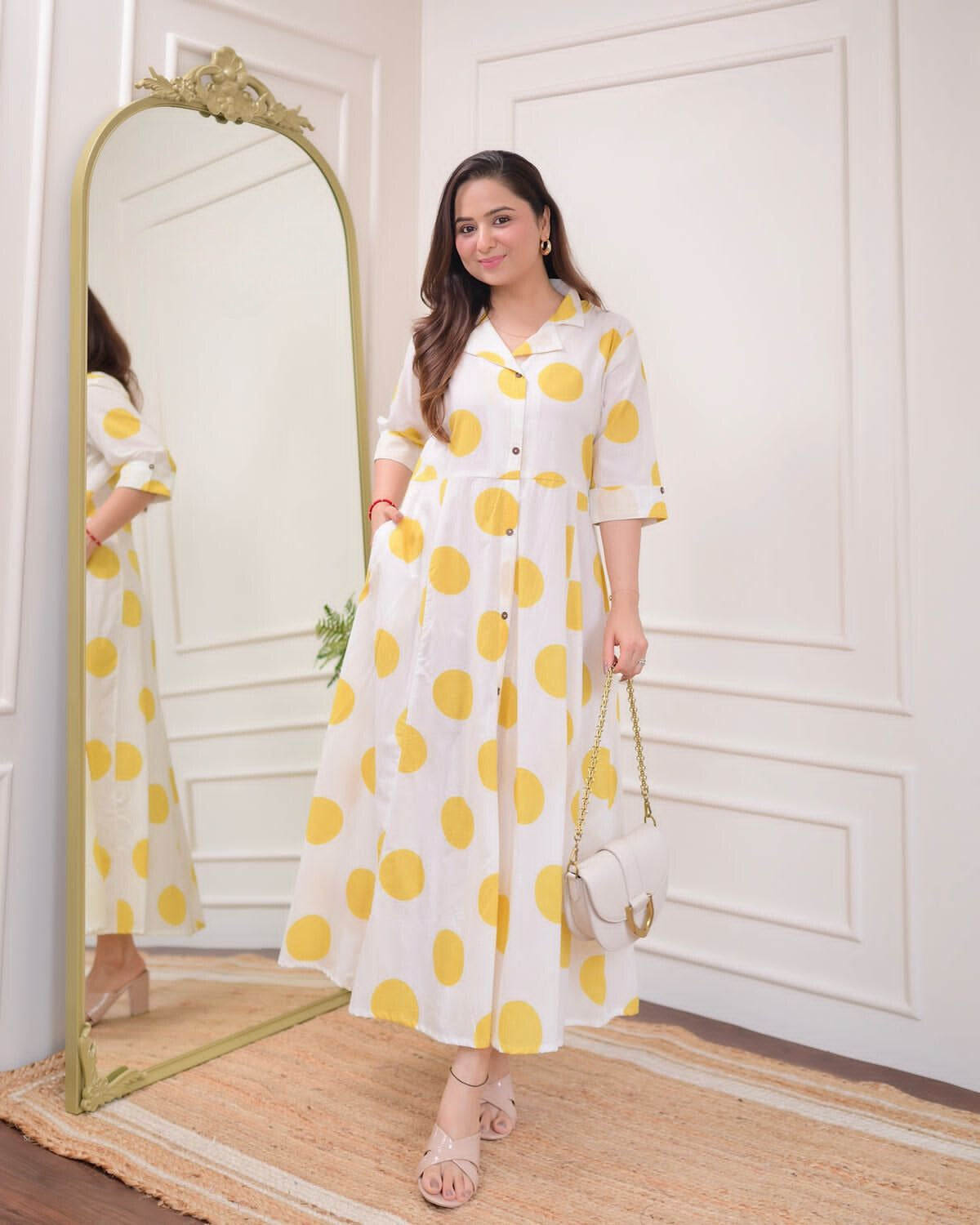 Light Polka Dots Cotton Dress