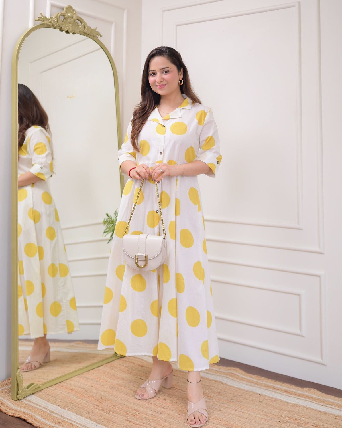 Light Polka Dots Cotton Dress