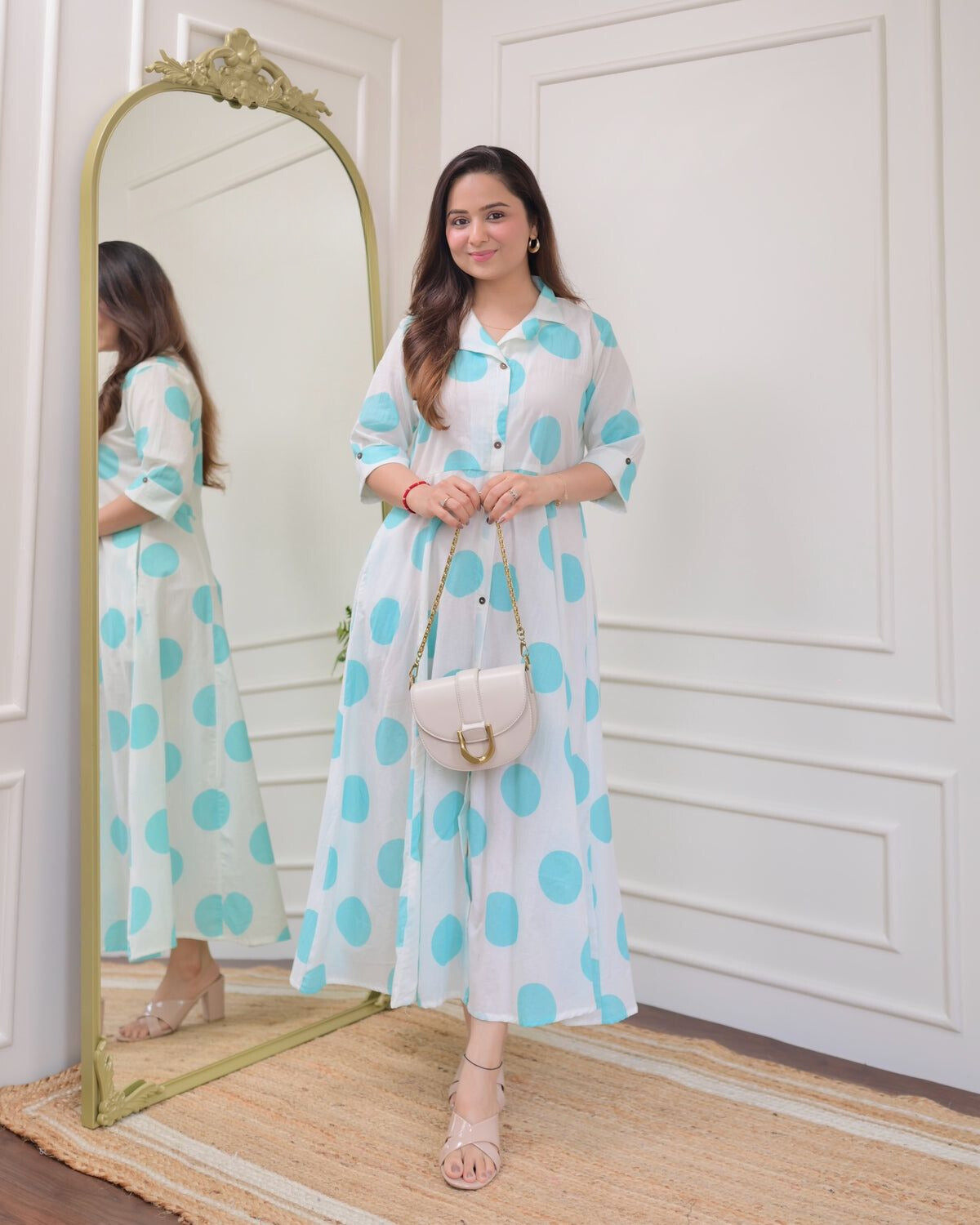 Light Polka Dots Cotton Dress