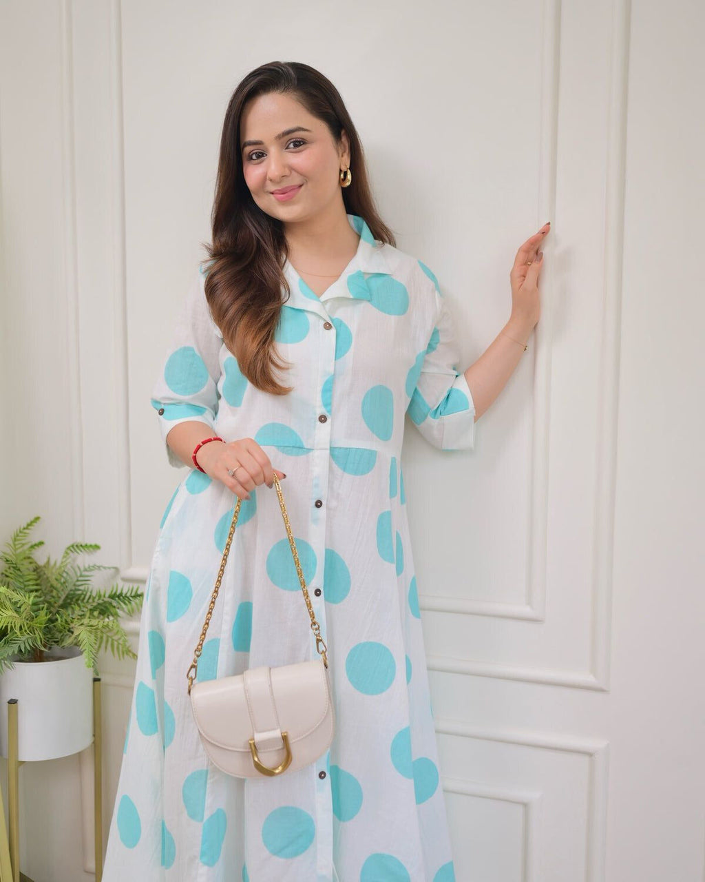 Light Polka Dots Cotton Dress