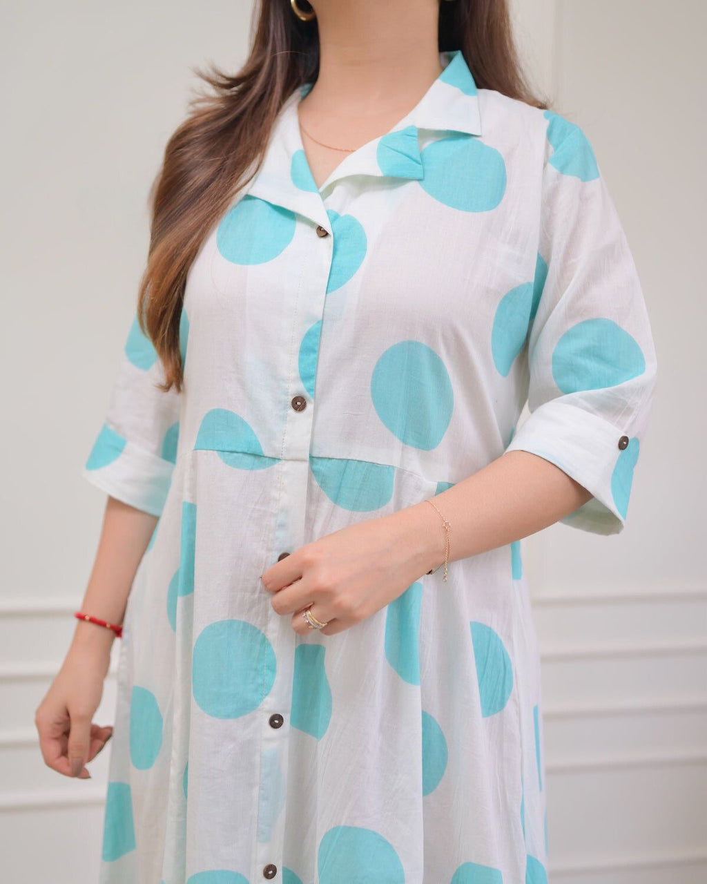 Light Polka Dots Cotton Dress