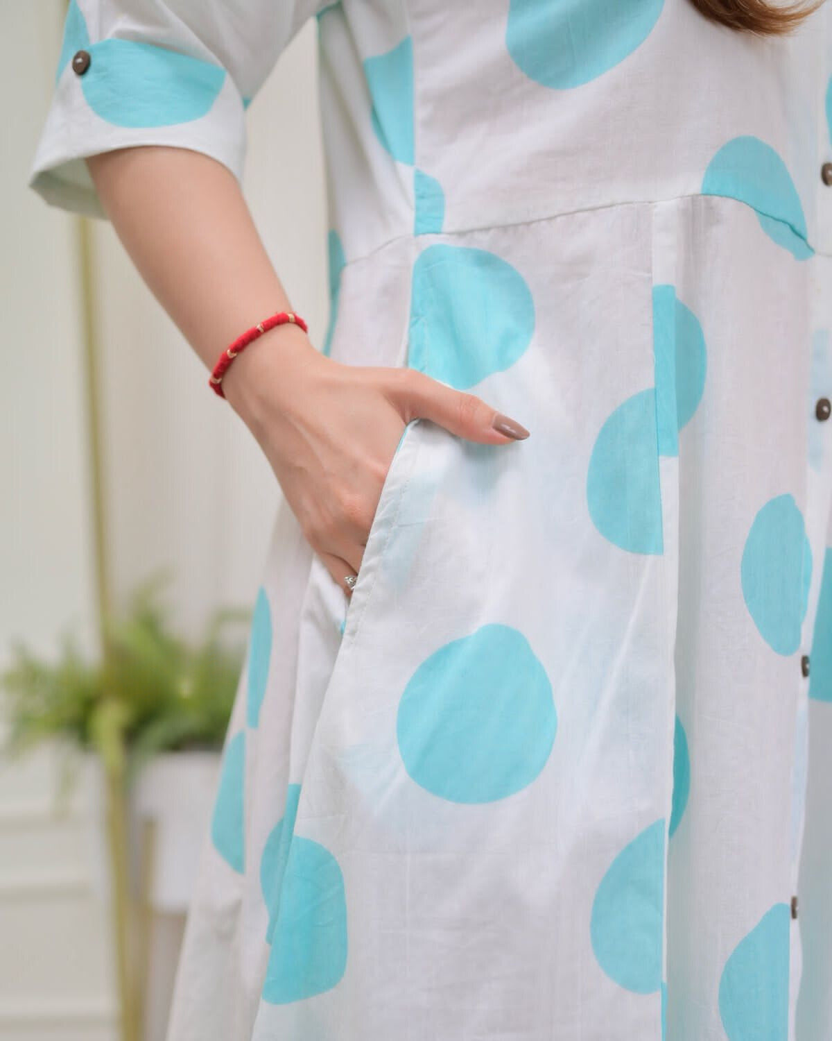 Light Polka Dots Cotton Dress