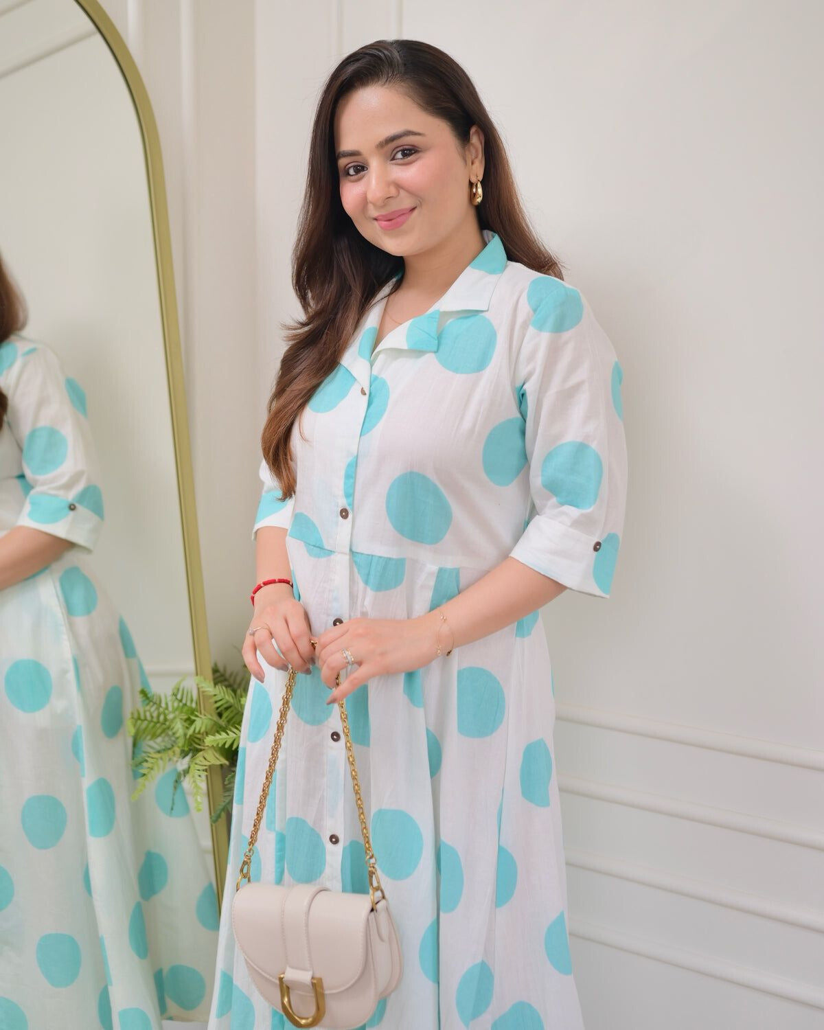 Light Polka Dots Cotton Dress