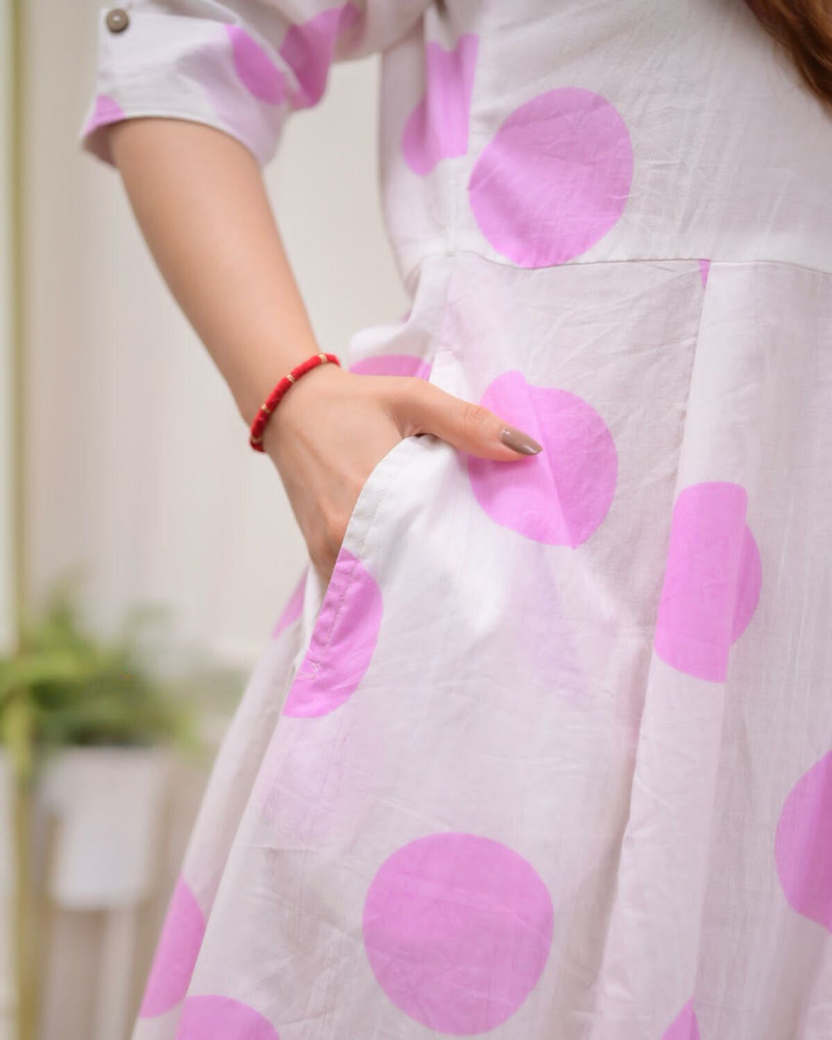 Light Polka Dots Cotton Dress
