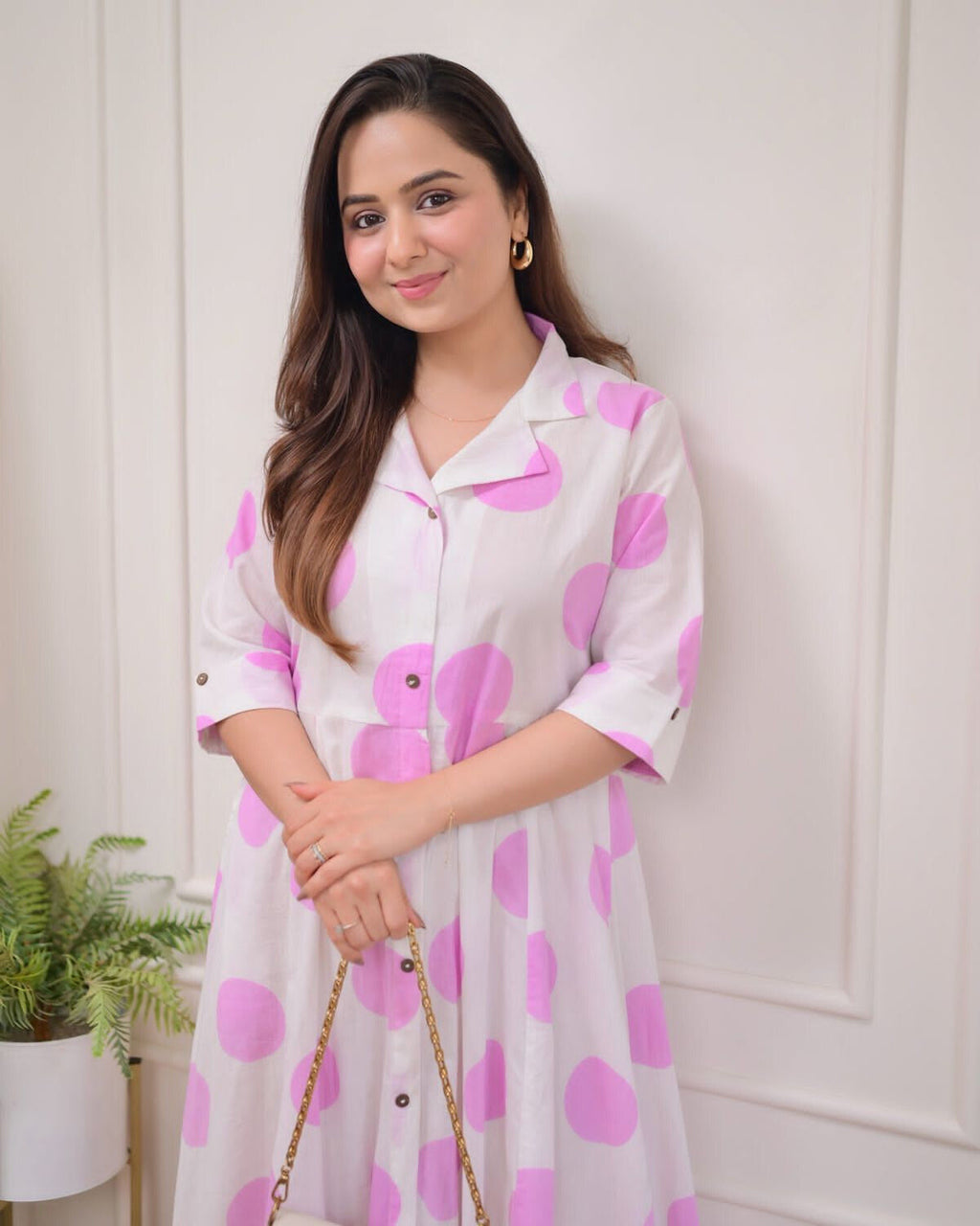 Light Polka Dots Cotton Dress
