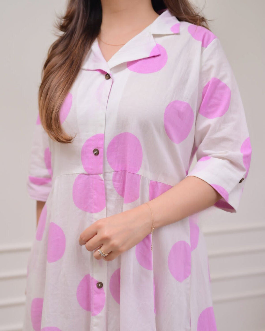 Light Polka Dots Cotton Dress