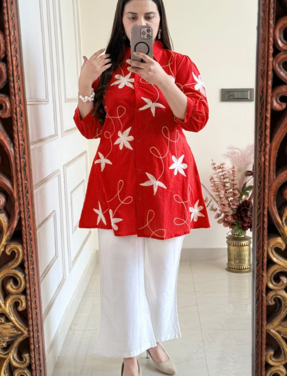 Elegant Designer Embroidered Co-ord Set