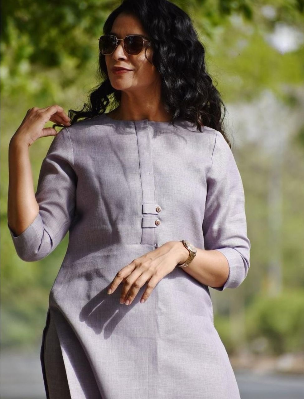 Premium Gray Embroidered Co-ord Set