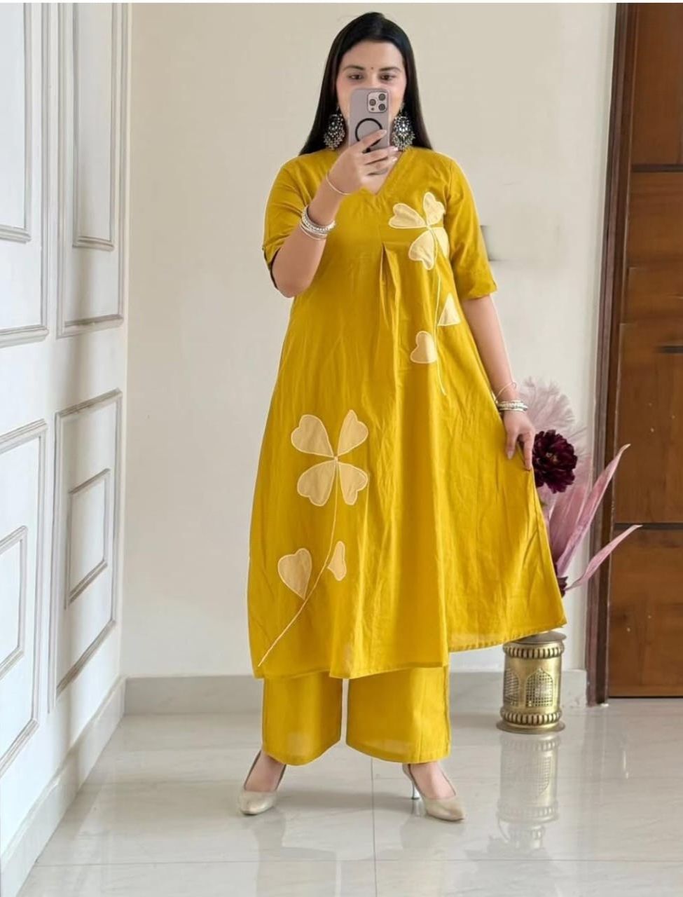 Floral Mustard Yellow Co-ord Set