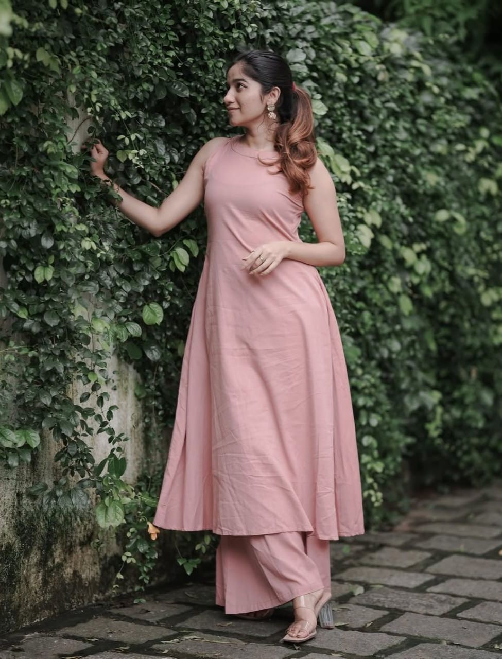 Elegant Pink Long Co-ord Set