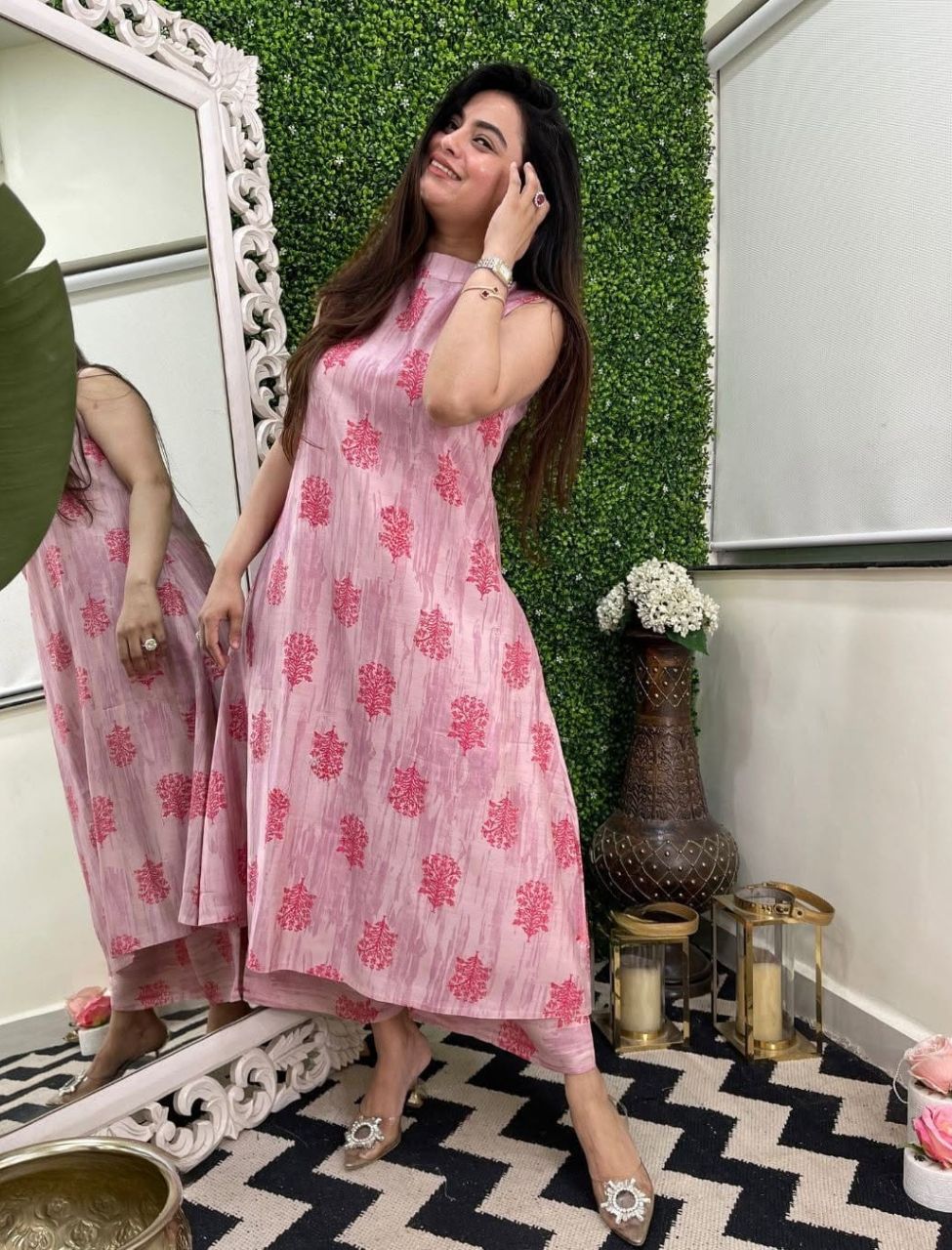 Floral Pink Printed Co-ord Set