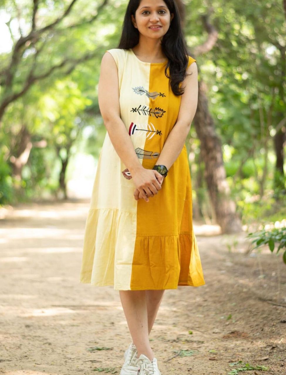 Stylish Designer Embroidered Midi Dress