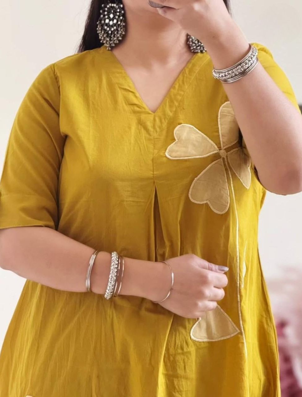 Floral Mustard Yellow Co-ord Set