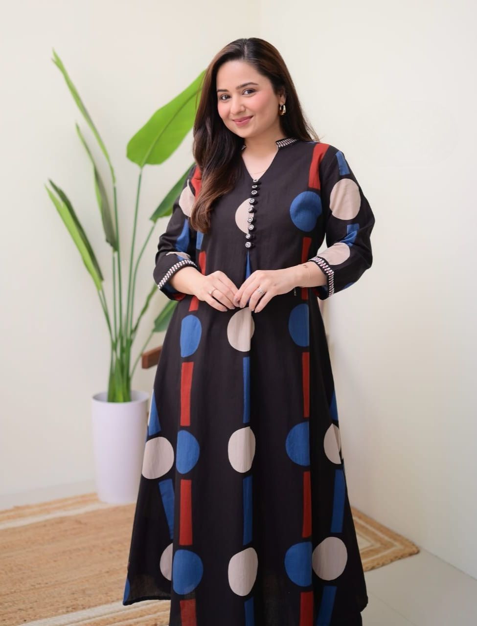 Elegant Black Embroidered Co-ord Set