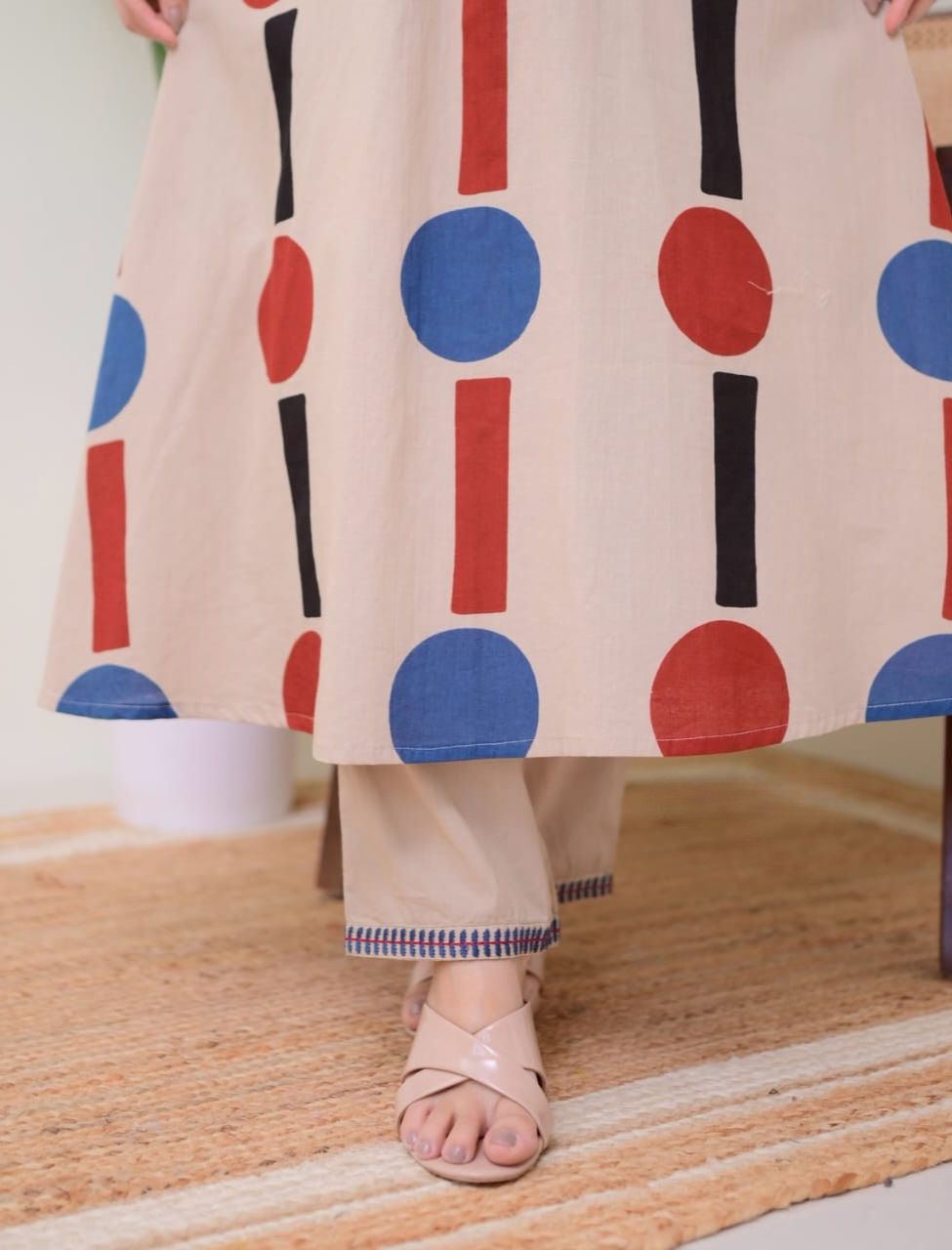 Elegant Trendy Embroidered Co-ord Set