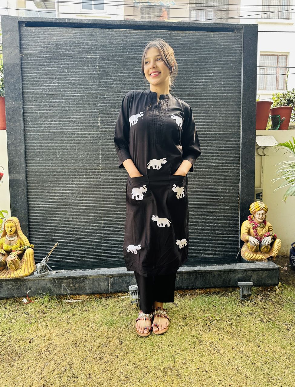 Classy Elephant Printed Co-ord Set