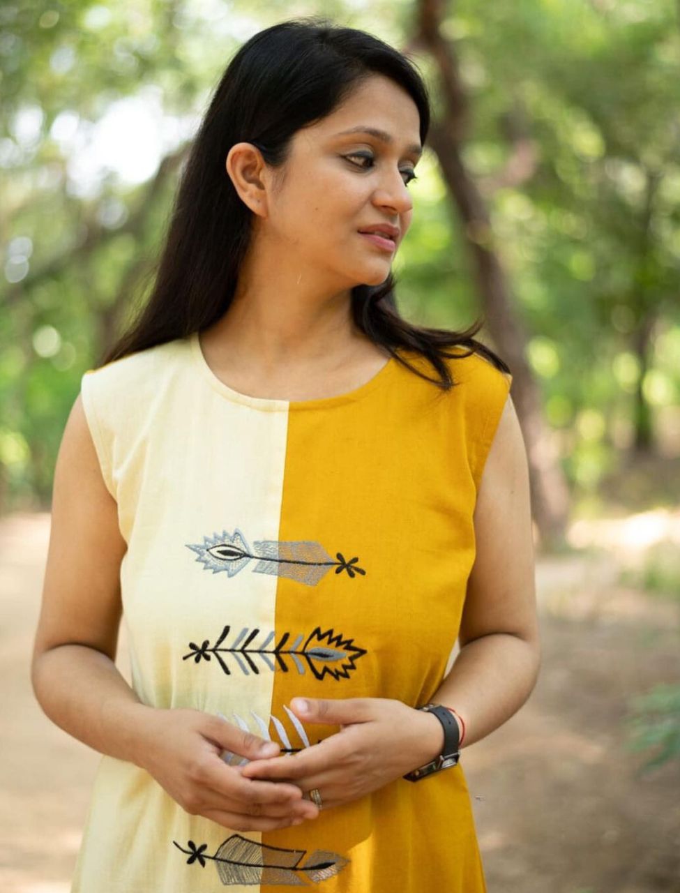 Stylish Designer Embroidered Midi Dress