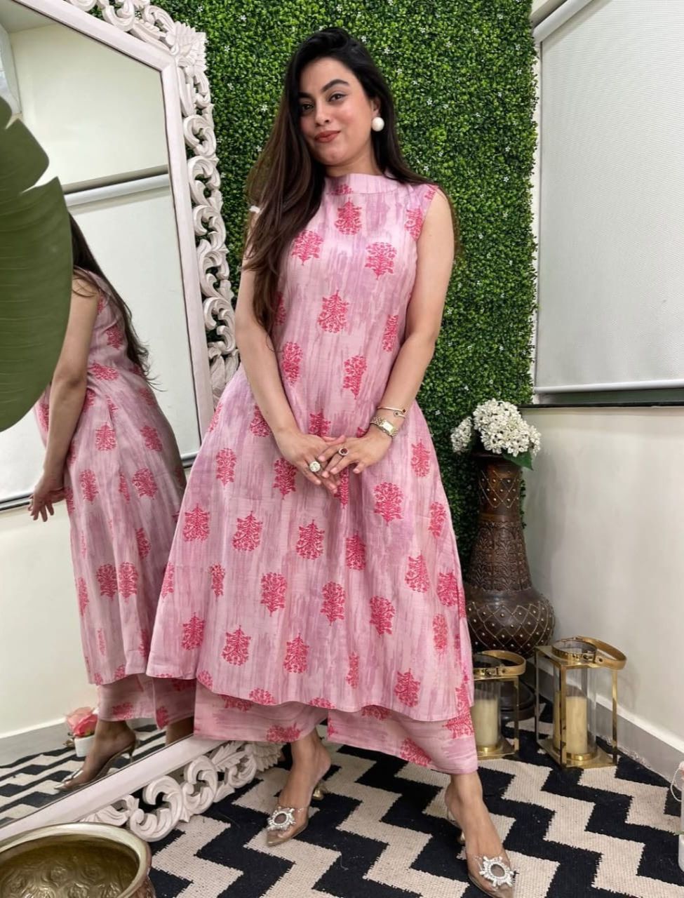 Floral Pink Printed Co-ord Set