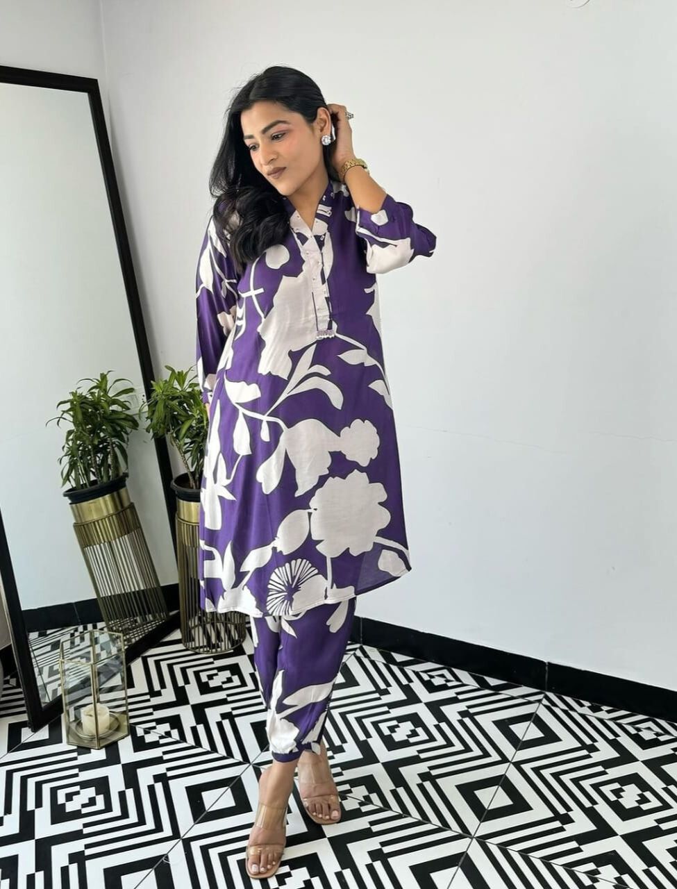 Classy Floral Printed Co-ord Set