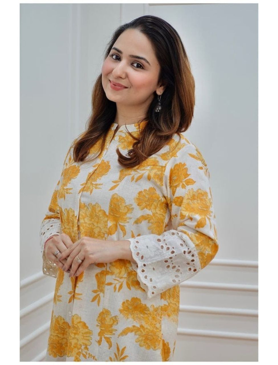 Floral Yellow Printed Co-ord Set