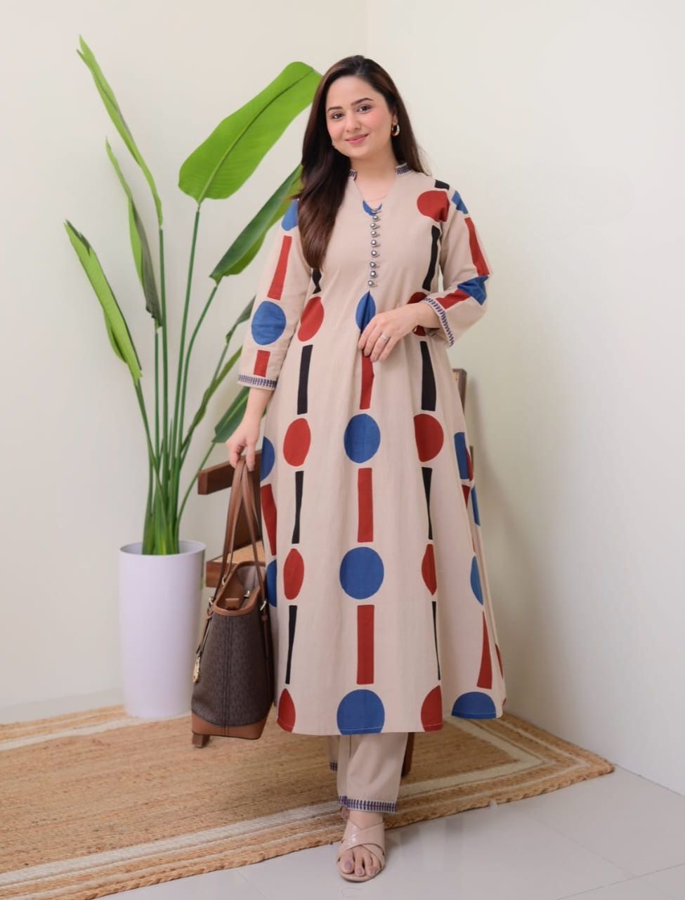 Elegant Trendy Embroidered Co-ord Set