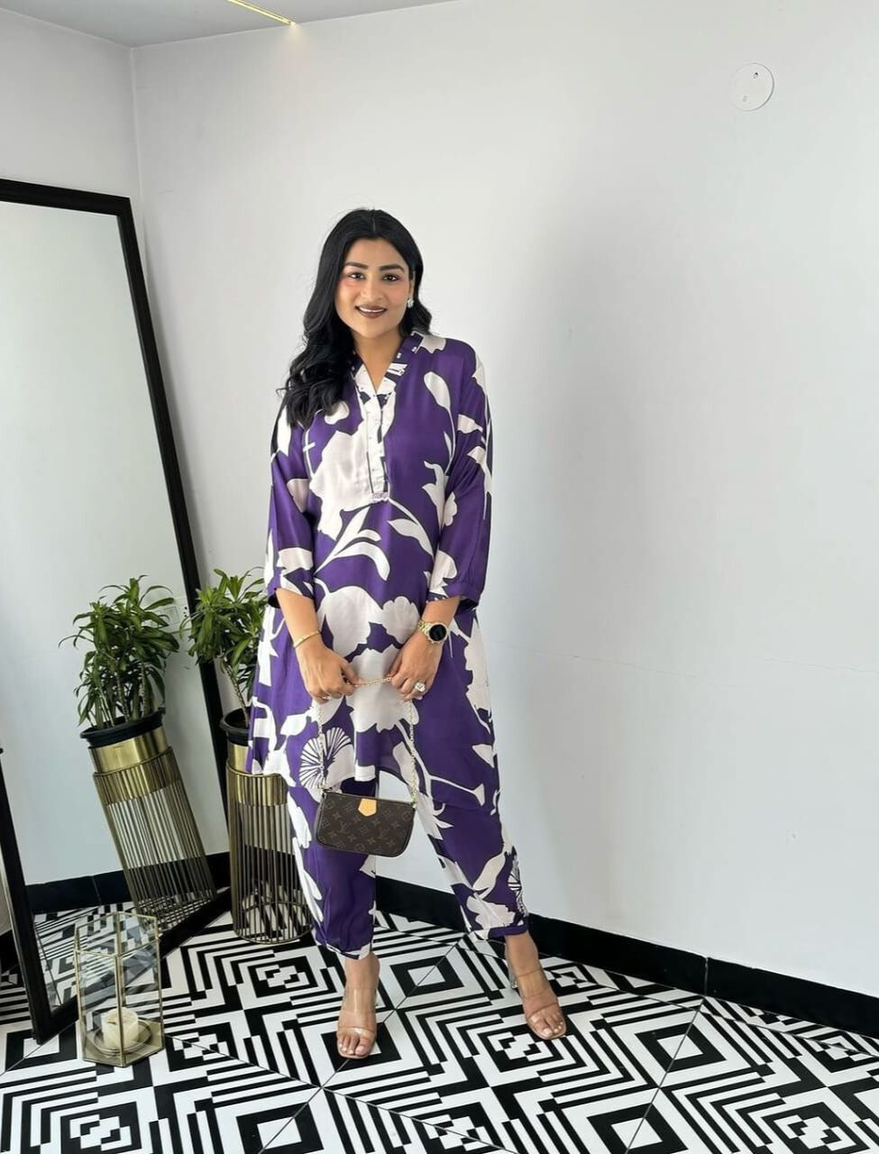 Classy Floral Printed Co-ord Set