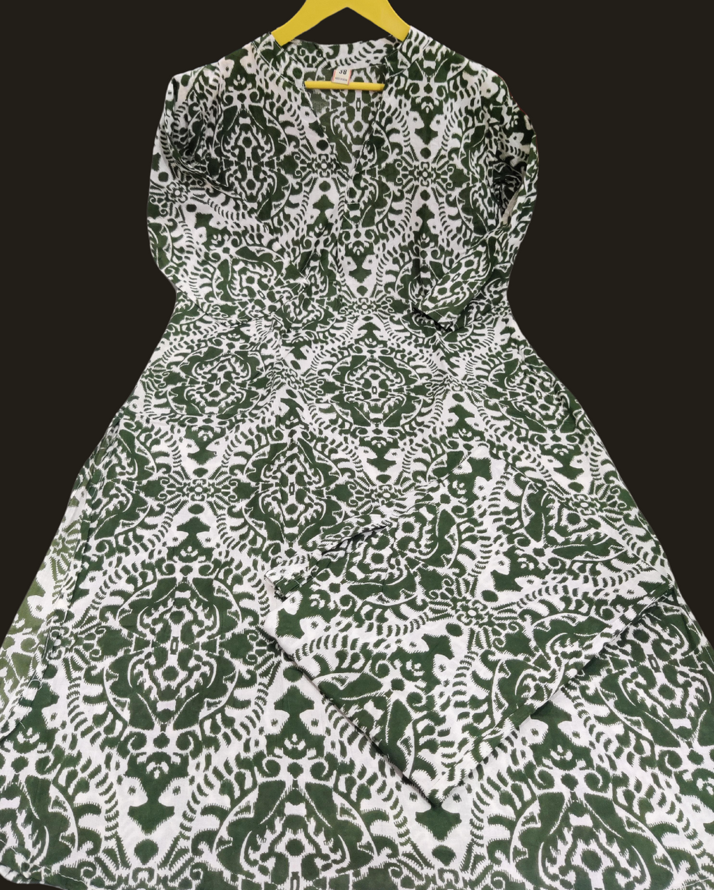 White and Green Printed Co-ord Set