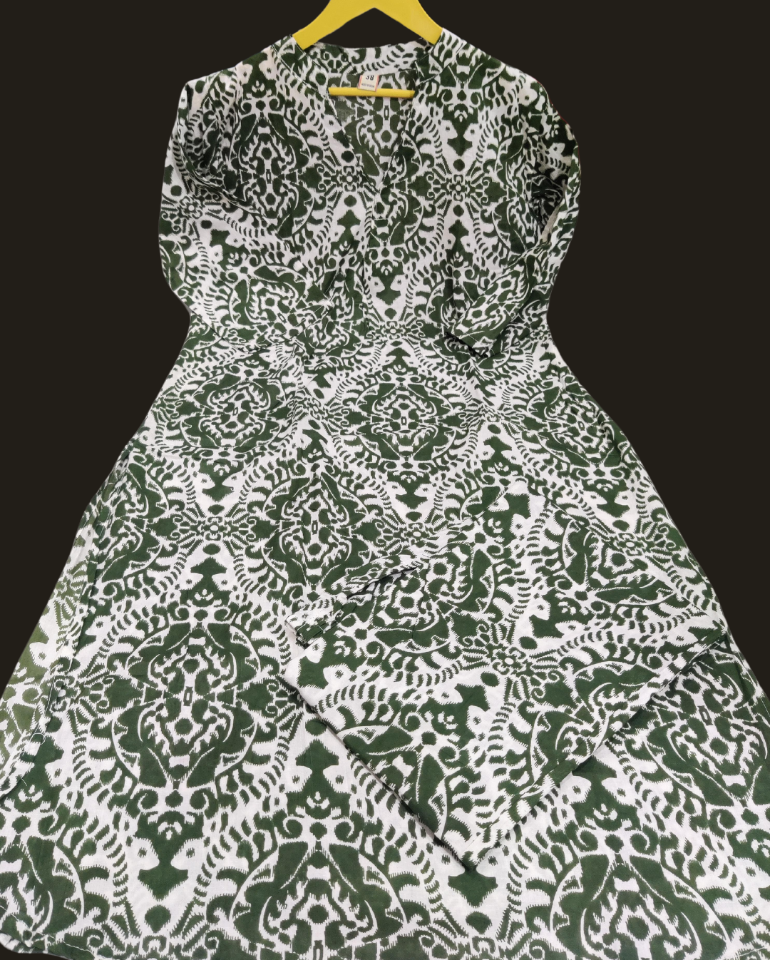 White and Green Printed Co-ord Set