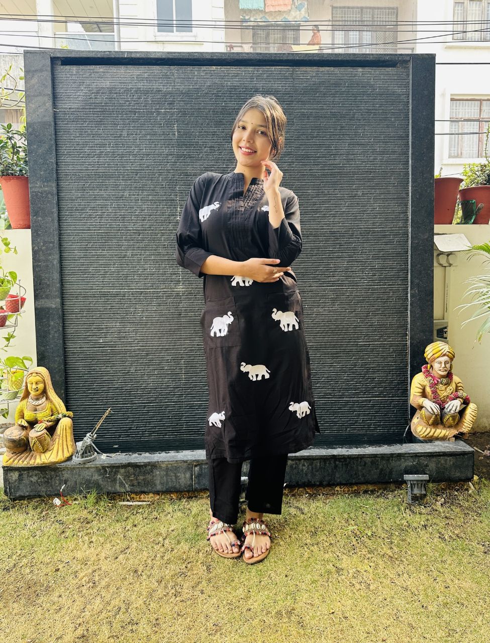 Classy Elephant Printed Co-ord Set