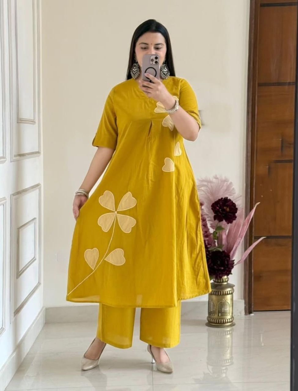 Floral Mustard Yellow Co-ord Set