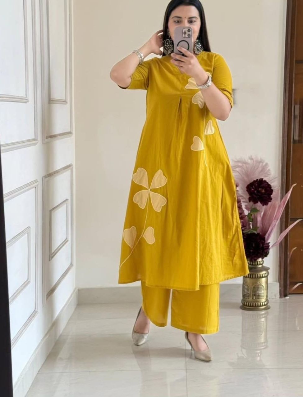 Floral Mustard Yellow Co-ord Set